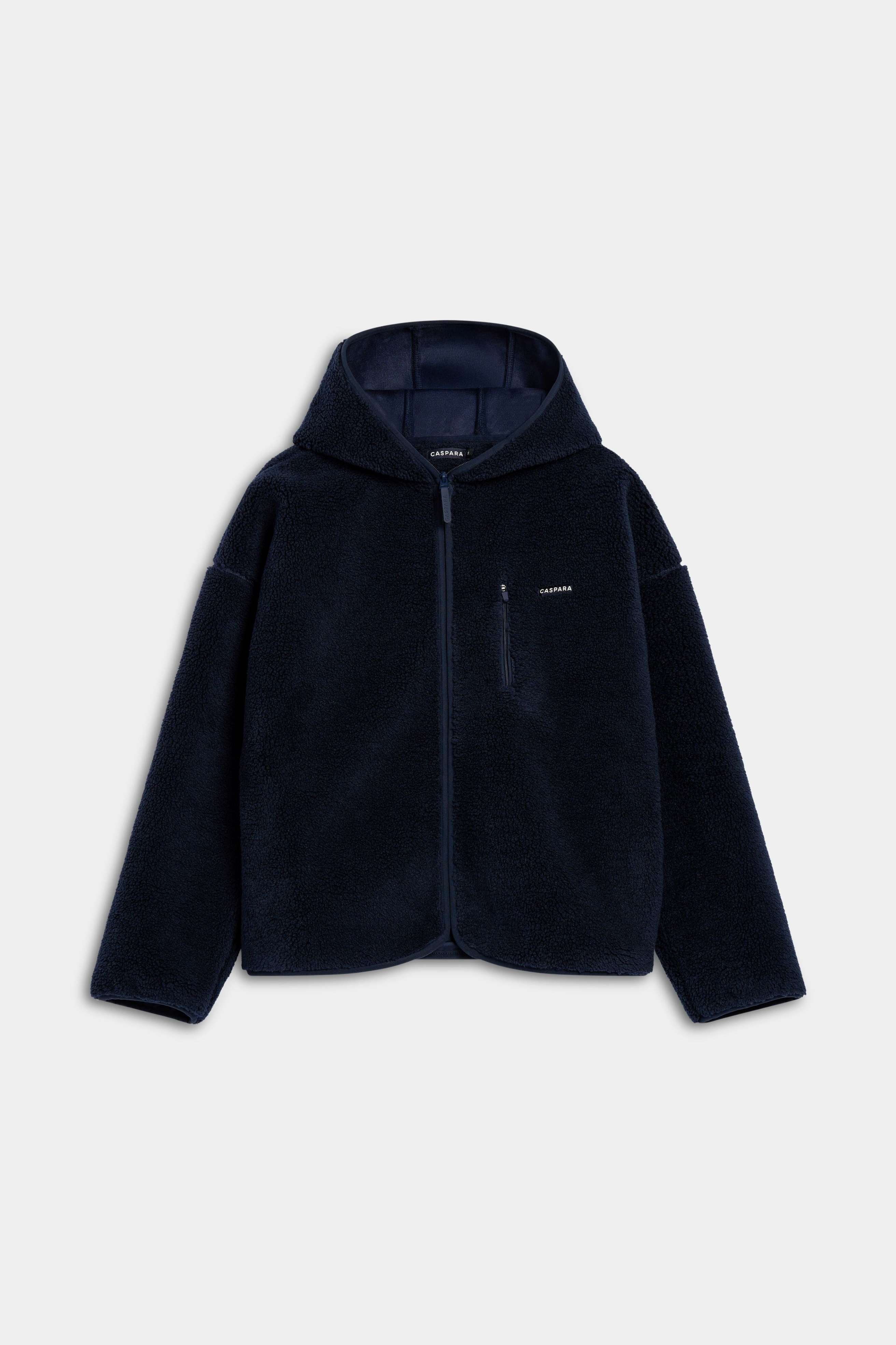 W. Cloudfleece™ Jacket w. hood - Navy